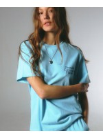 韓國PRENDA - PCF CREWNECK TEE LIGHT BLUE